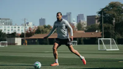 Omar González at Chicago Fire training at the Endeavor Health Performance Center