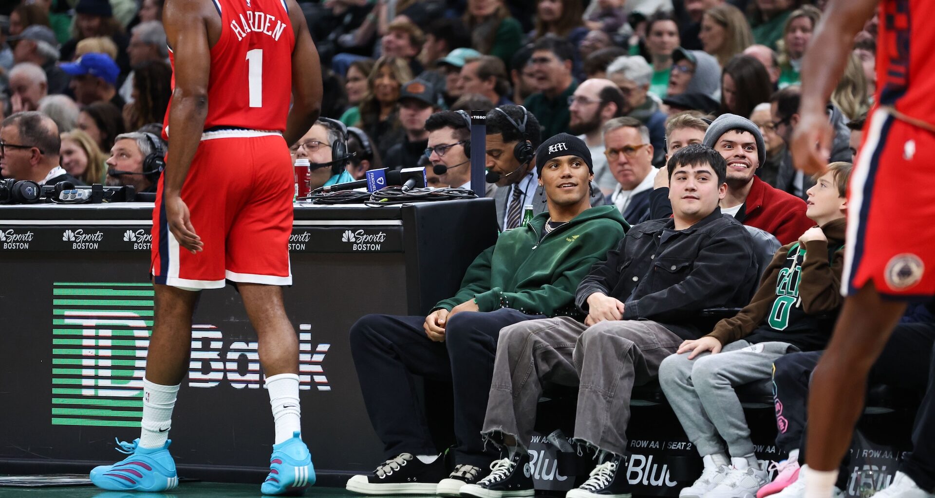 Two Patriots Stars Attend Celtics-Clippers Game At TD Garden