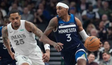 Timberwolves' McDaniels, sprained wrist, misses first game in two years