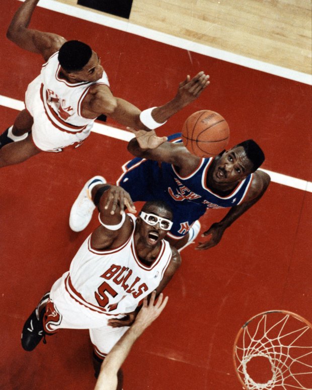Bulls' Horace Grant in action during a game on April...