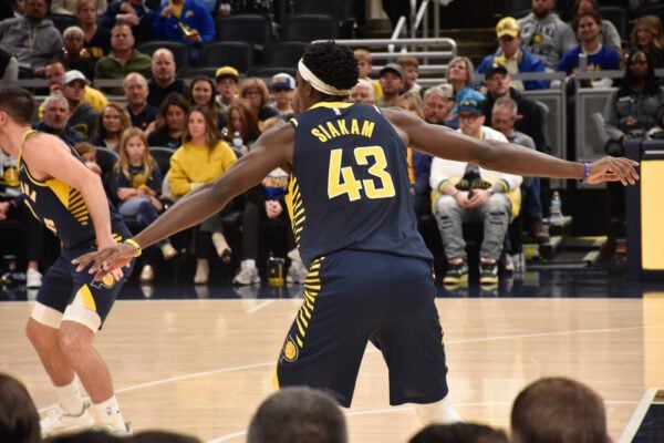 Charlotte Hornets and Indiana Pacers NBA professional basketball game at Gainbridge Fieldhouse in downtown Indianapolis, Indiana in November of 2025. Photo taken by Tiffany Nmose of the Indianapolis Recorder and Indiana Minority Business Magazine.