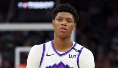 Ace Bailey #19 of the Utah Jazz