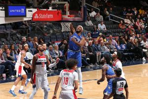 WASHINGTON, DC -  NOVEMBER 1: Wendell Carter Jr. #34 of the Orlando Magic dunks the ball during the game against the Washington Wizards on November 1, 2025 at Capital One Arena in Washington, DC. NOTE TO USER: User expressly acknowledges and agrees that, by downloading and or using this Photograph, user is consenting to the terms and conditions of the Getty Images License Agreement. Mandatory Copyright Notice: Copyright 2025 NBAE (Photo by Stephen Gosling/NBAE via Getty Images)