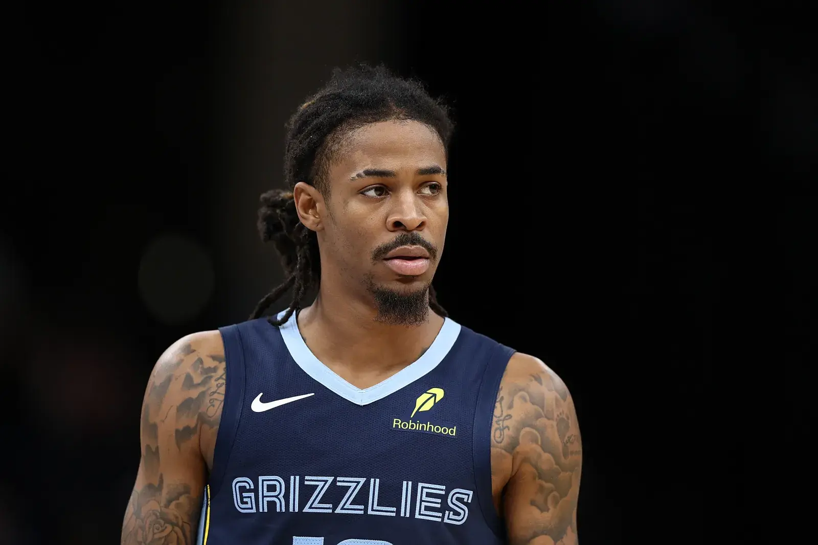 memphis grizzlies star ja morant in pistons game