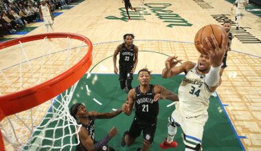Giannis Antetokounmpo reaches scoring milestone as Bucks end 7-game skid