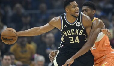 Giannis Antetokounmpo To Undergo MRI After Straining Groin