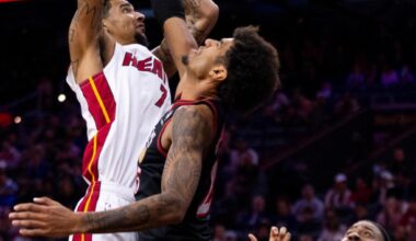 Norman Powell, Kel'el Ware lead Heat over 76ers to fourth straight win