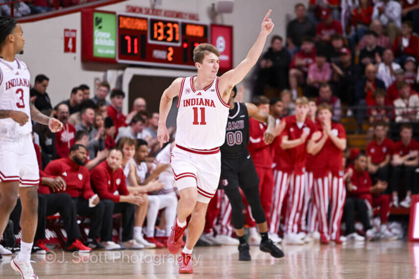 Photos of IU basketball's 98-51 win against Alabama A&M.