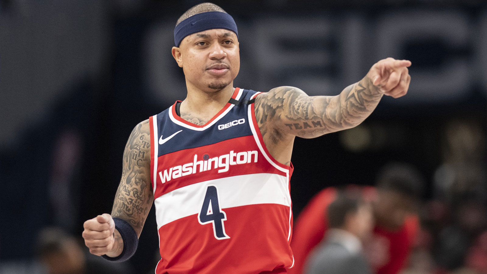 Washington Wizards guard Isaiah Thomas (4) during the the first half against the Brooklyn Nets at Capital One Arena. 