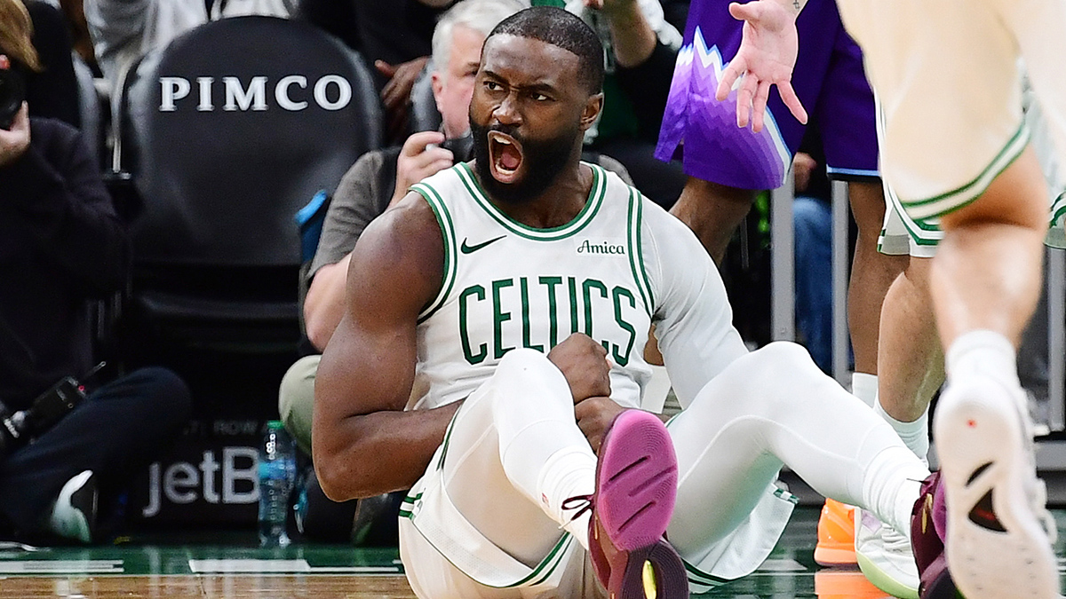 Jaylen Brown sounds off on referees after no-call in Celtics-Jazz – NBC Sports Boston