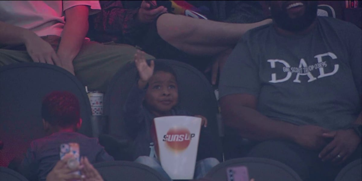 ‘Popcorn Kid’ gets VIP treatment after going viral at Suns game