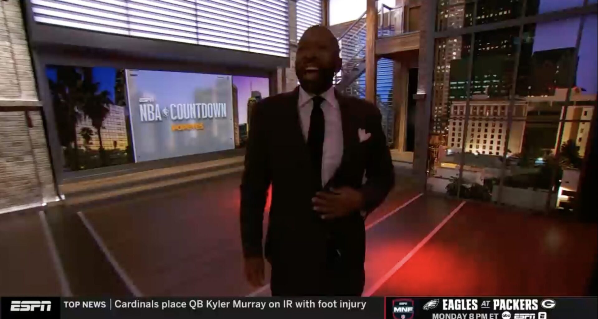 Kenny Smith makes ESPN 'NBA Countdown' debut