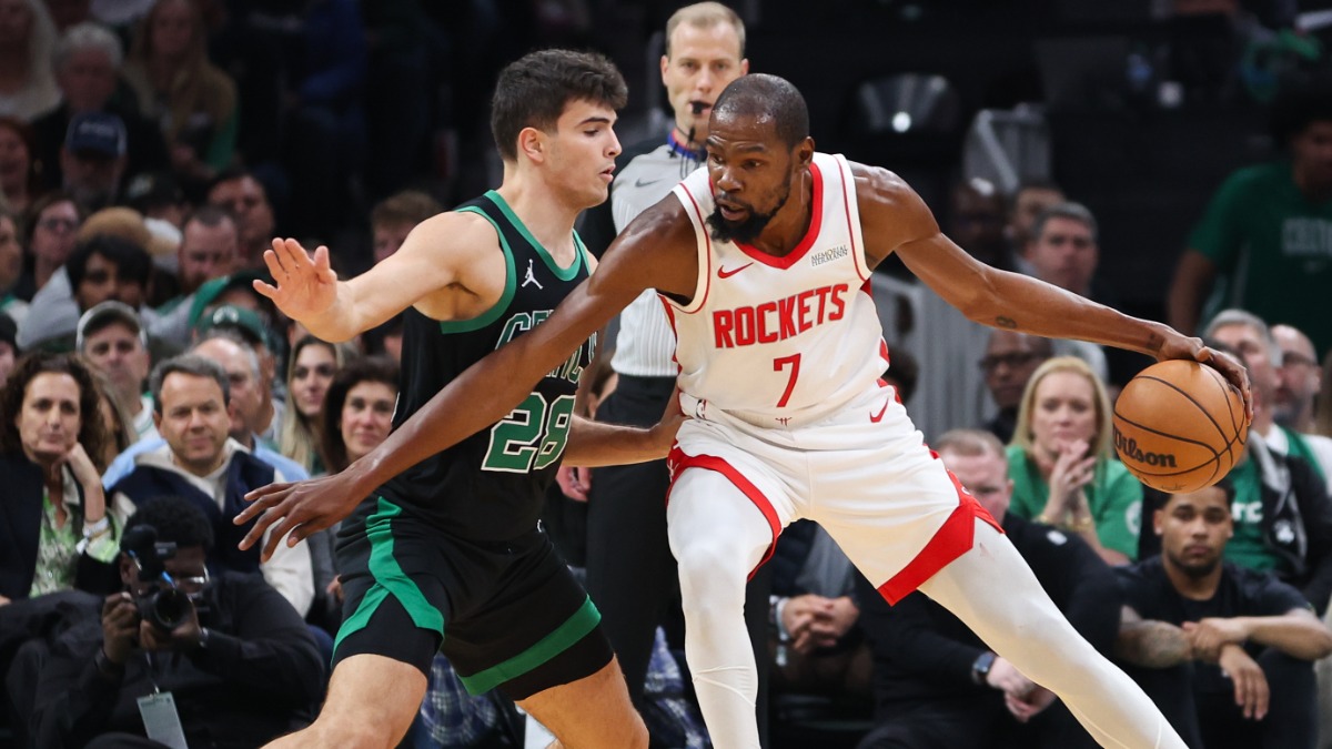 Durant, Rockets take commanding lead at half – NBC Sports Boston