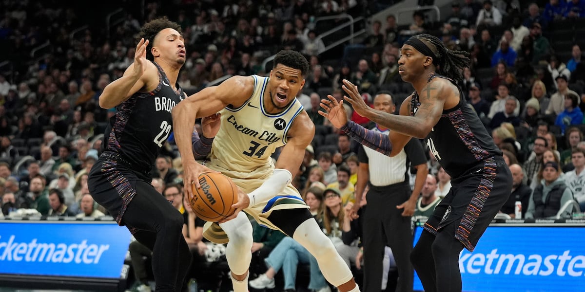 Antetokounmpo surpasses 21,000 career points in Bucks’ 116-99 win over Nets