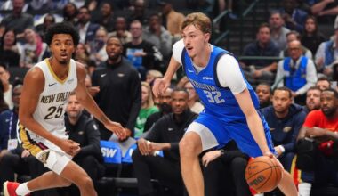 Mavericks’ Cooper Flagg sets AAC ablaze with alley-oop finish against Pelicans