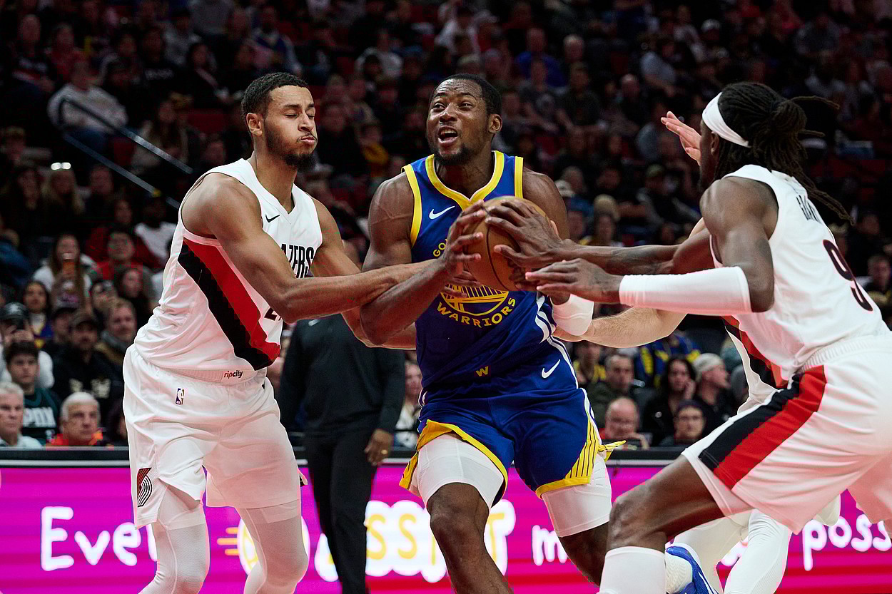 Jonathan Kuminga, NBA: Preseason-Golden State Warriors at Portland Trail Blazers