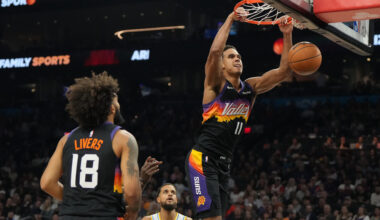 Phoenix Suns forward Oso Ighodaro...