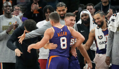 Phoenix Suns guard Grayson Allen...