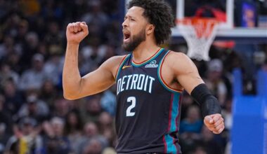 Pistons win 13th straight to tie franchise record, beating the Pacers 122-117