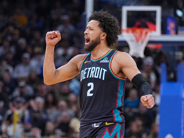 Pistons win 13th straight to tie franchise record, beating the Pacers 122-117