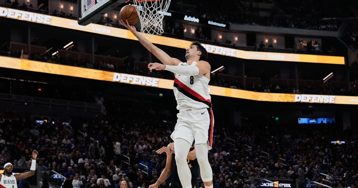 Deni Avdija, Donovan Clingan get double-doubles as Portland Trail Blazers beat Golden State Warriors