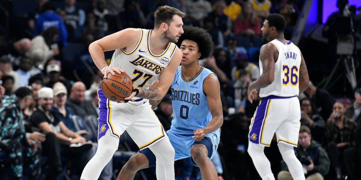 Doncic returns after 3-game absence, scores 44 to lead Lakers past Grizzlies 117-112