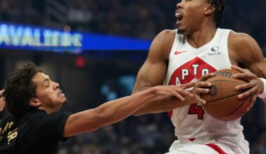 Jamison Battle scores 20 points and hits key pair of 3s as Raptors beat Cavs 112-101