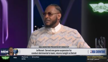 Carmelo Anthony tells Ja Morant ‘put your big boy pants on’