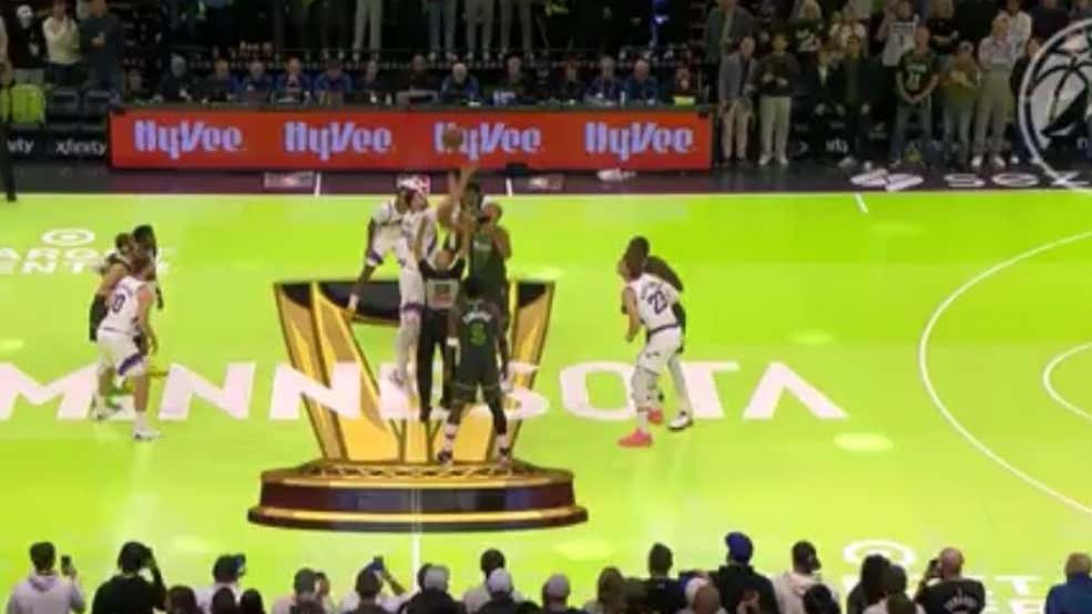 The Minnesota Timberwolves' NBA Cup Court Might Be The Worst Basketball Court These Eyes Have Ever Seen