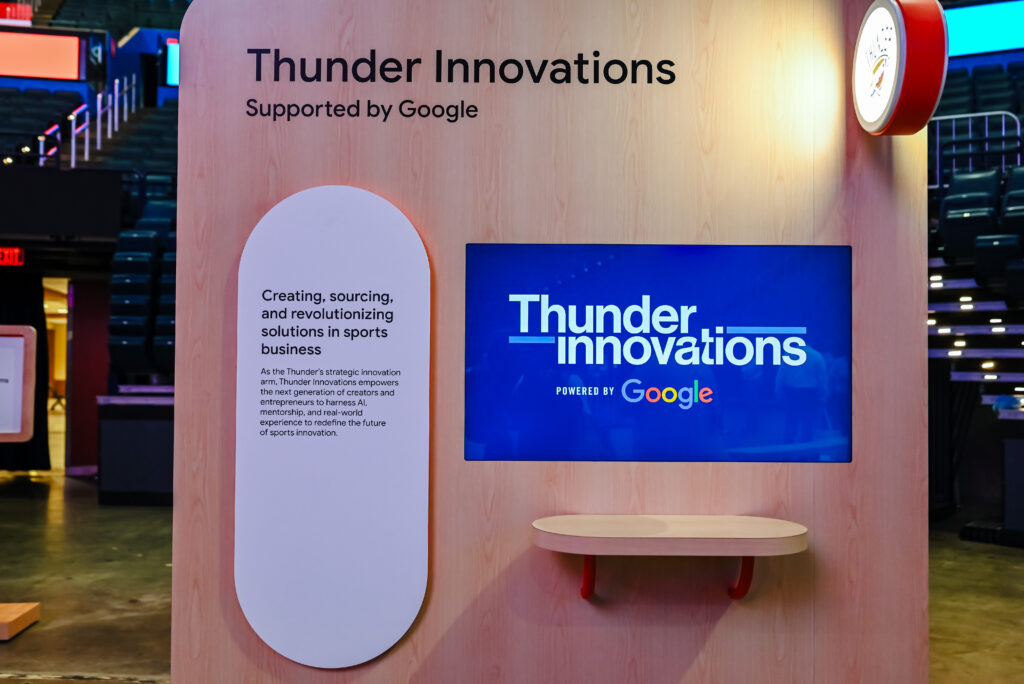 Demonstrations took place on how Google's AI tools can help local businesses and schools.  (Photo by Michael Kinney, The Journal Record)