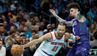 Jalen Brunson scores 33 as New York Knicks rout Charlotte Hornets to improve to 3-1 in NBA Cup group play