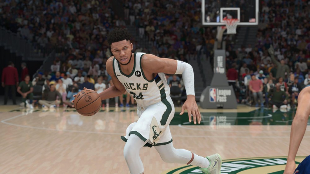 Giannis Antetokounmpo, as seen in NBA 2K26.