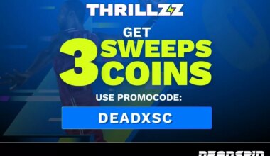 Thrillzz Promo Code DEADXSC Get 3 Sweeps Coins for New Orleans Pelicans vs Golden State Warriors