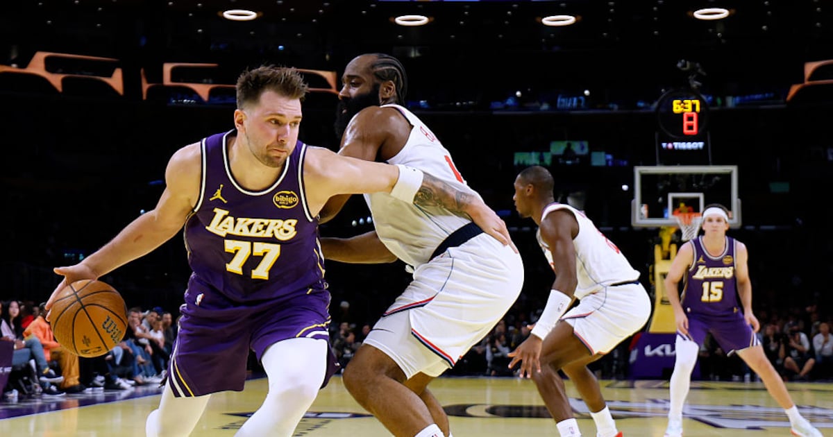 Luka Doncic rips Lakers’ NBA Cup court