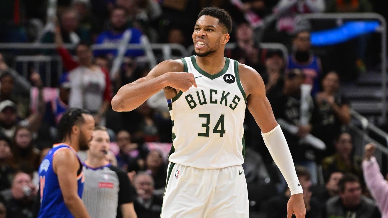 Bucks star Giannis Antetokounmpo questionable for Friday’s NBA Cup meeting with Knicks - SNY