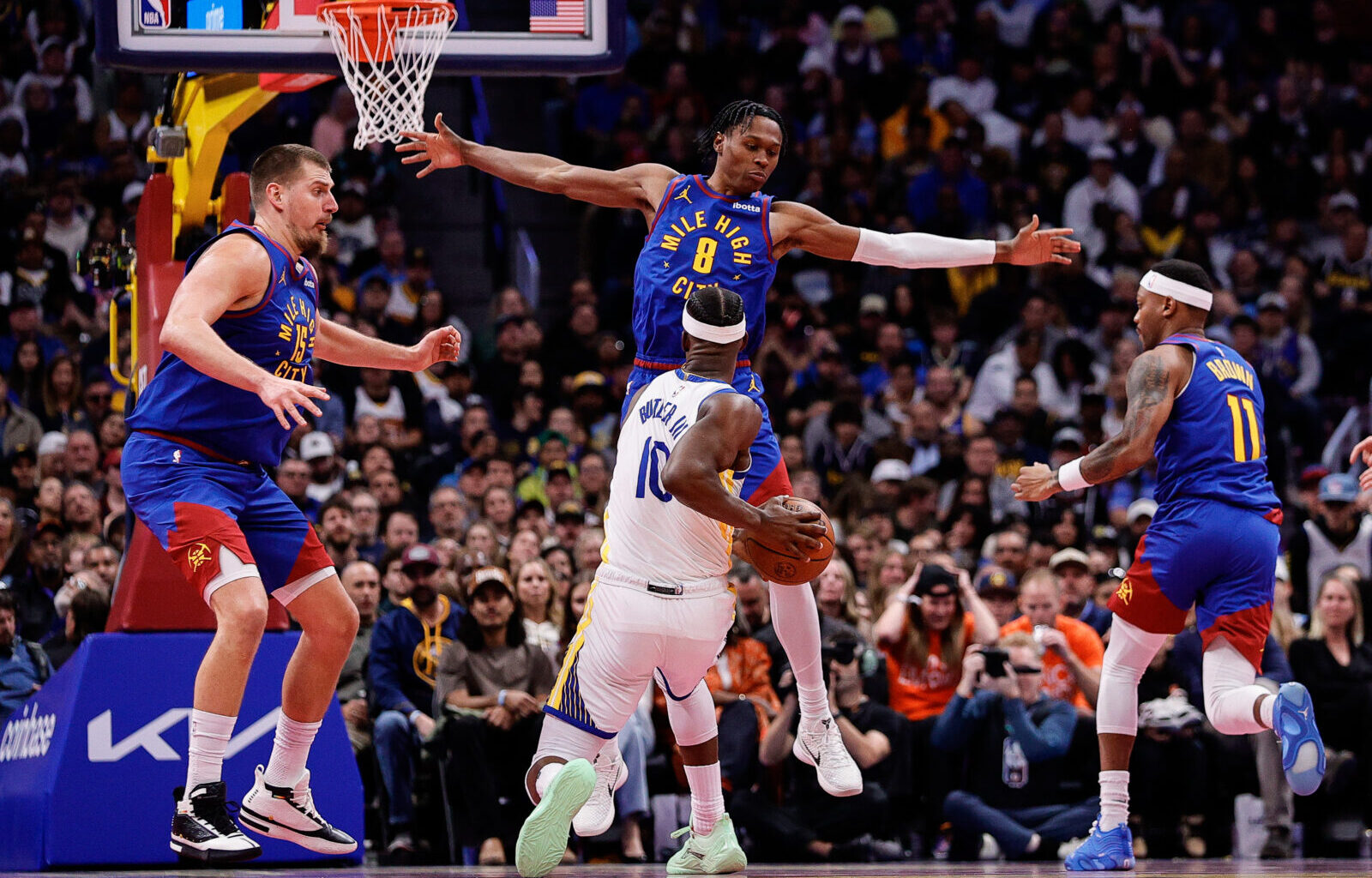 Recap: Denver Nuggets take control early against Golden State Warriors and get first NBA Cup win 129-104