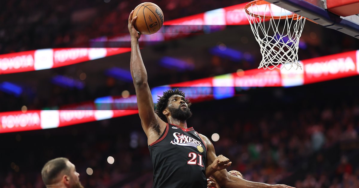 Joel Embiid ruled out for Sixers-Celtics due to right knee soreness