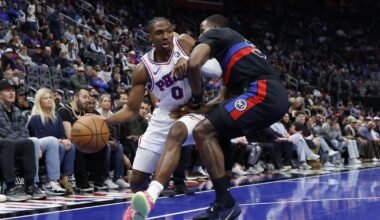 Instant observations: Sixers falter offensively late, drop winnable NBA Cup game against depleted Pistons