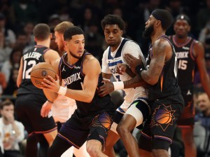 Phoenix SunsNBA Minnesota Timberwolves Anthony Edwards Collin Gillespie Devin Booker