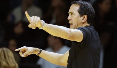 Erik Spoelstra, Tyler Herro, Bam Adebayo