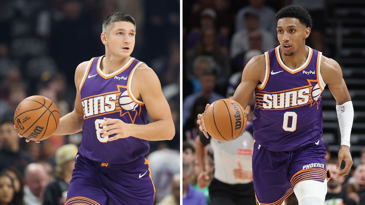 Injured Suns players Grayson Allen, Ryan Dunn...