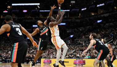 Fox, Johnson lead Spurs to third straight victory without Wembanyama, toppling Hawks 135-126