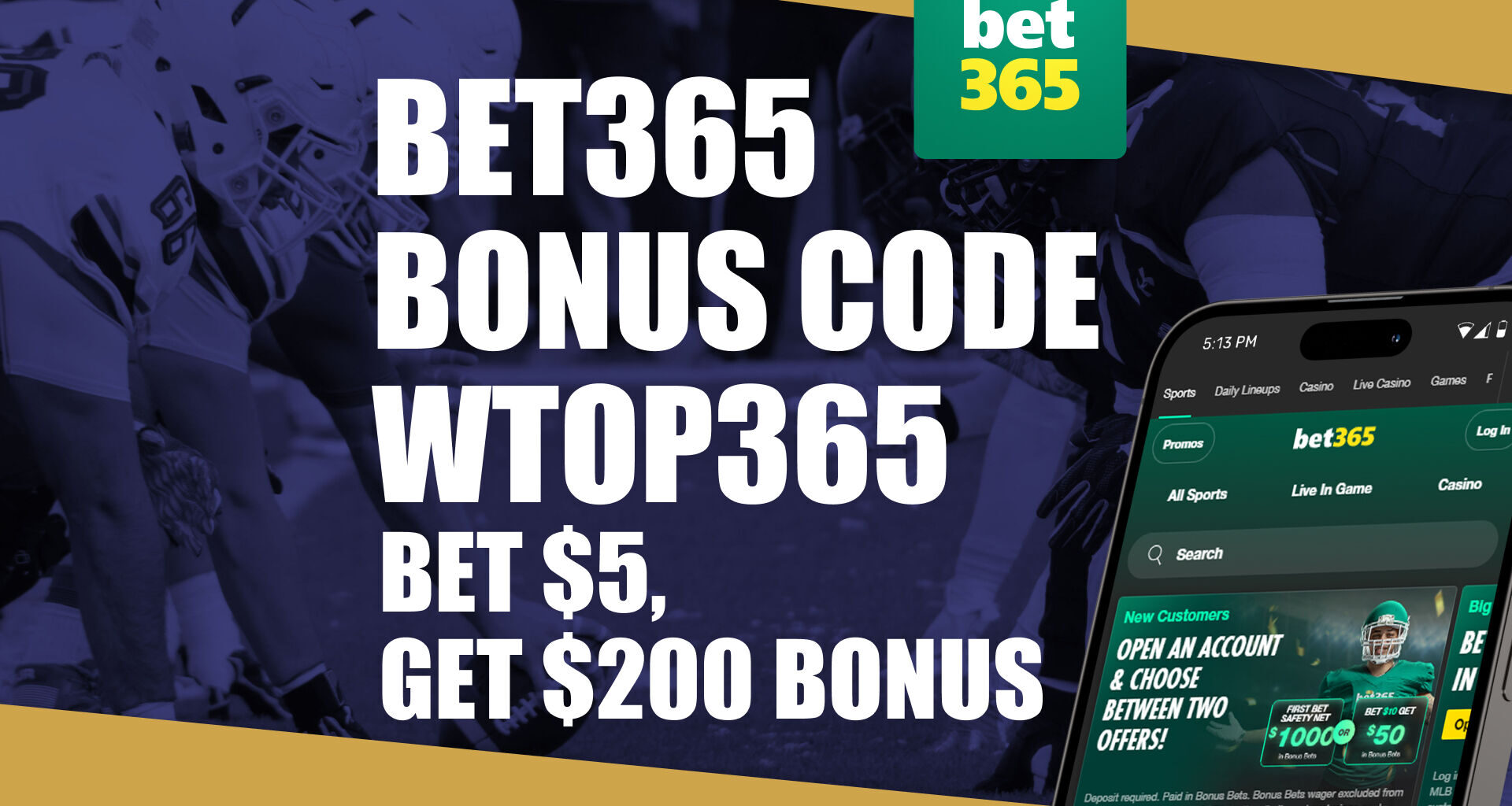 Bet365 Bonus Code WTOP365: Claim $200 Bonus for NBA, Duke-Texas NCAAB