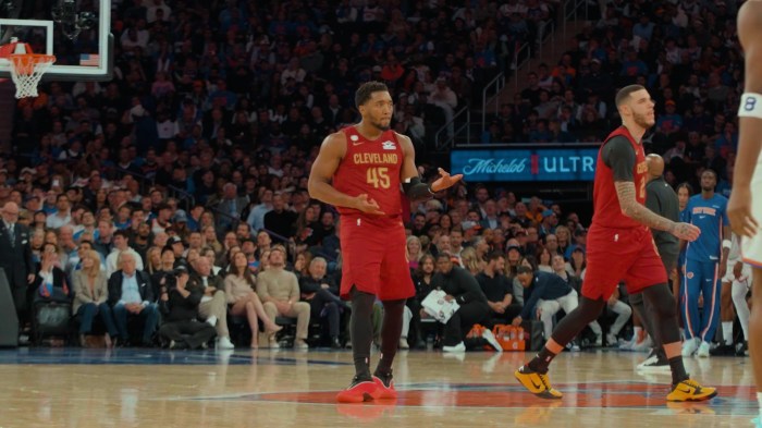 Donovan Mitchell on the court