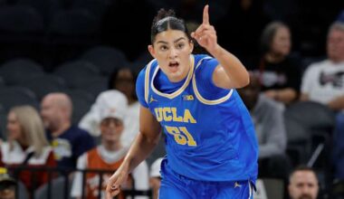 UCLA star Lauren Betts' status uncertain after sitting out win over Duke with arm injury