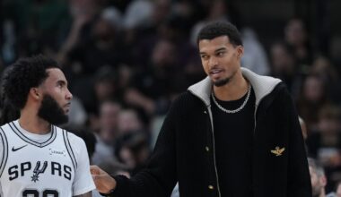 San Antonio Spurs' Victor Wembanyama out for few weeks with calf strain