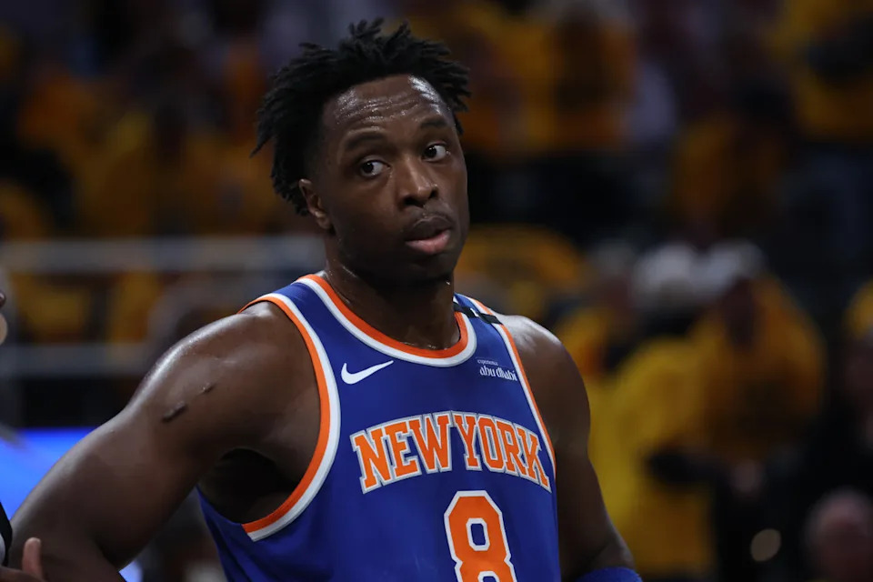 New York Knicks forward OG Anunoby (8) © Trevor Ruszkowski-Imagn Images