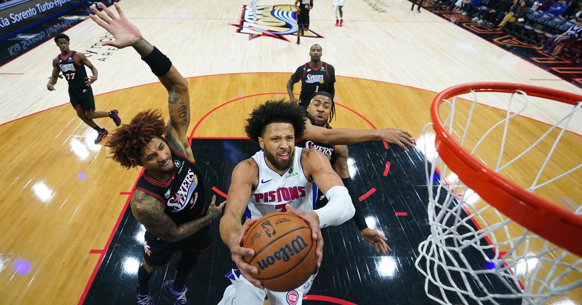 Cunningham scores 26 points to lead Detroit Pistons past Philadelphia 76ers for 6th straight win