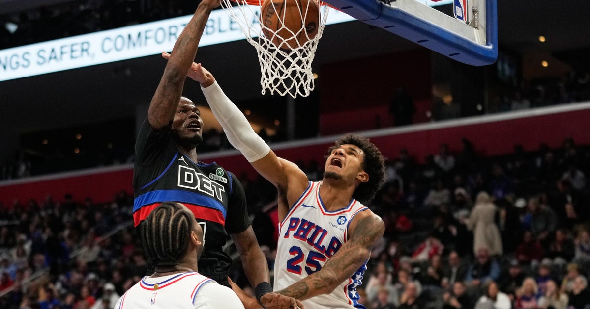 Detroit Pistons win 9th straight game, beating Philadelphia 76ers 114-105