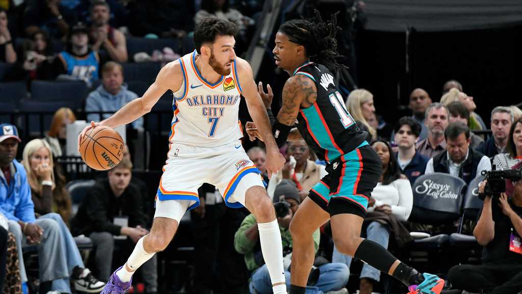 Gilgeous-Alexander scores 35 as Thunder rally to beat Grizzlies